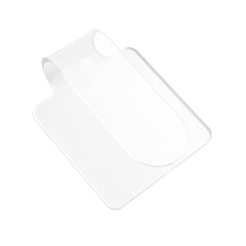 WOFASHPURET 3pcs Transparent Acrylic Nail Palette for Art Makeup for Nail Art Salons Comfortable Grip for Easy Use Crafts School Projects