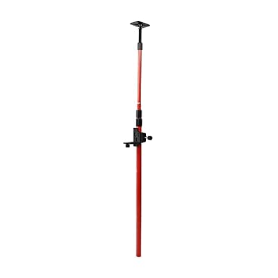  Telescoping Pole, 89.4~157.5in Retractable Mounting Pole Adjustable Aluminum Alloy with Storage Bag for Line Lasers for Engineers