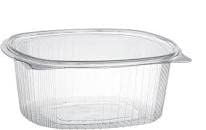 FACILE PACK 50 Vaschette Impilabili per Pasta, Frutta e Verdura - Adatti a Frigo e Freezer con Coperchio unito salvaliquidi e Salvafreschezza (2000 ml) Contenitori ovali per alimenti Delibox GC2000