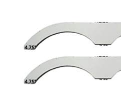 2009 Keystone Laredo/Freedom New Fender Skirt White (Set of 2)