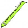 Surface Marker Buoy, 6FT High Visibility Inflatable Scuba Diving SMB Signal Tube with Reflective Strip Freediving Safety Sausage Float Accessory for Diver Underwater Sports, 15 * 180 (Amarillo