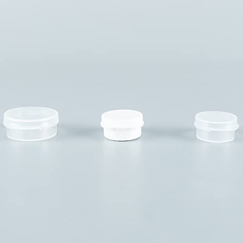 Uuyyeo 30 Pcs 5 Grams Plastic Cosmetic Jars Empty Clear Case Mini Sample Makeup Jars Bottles Cosmetic Pot Containers With Snap Lids #TOP2