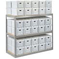 Global Industrial Record Storage Rack With 18 Boxes, 42