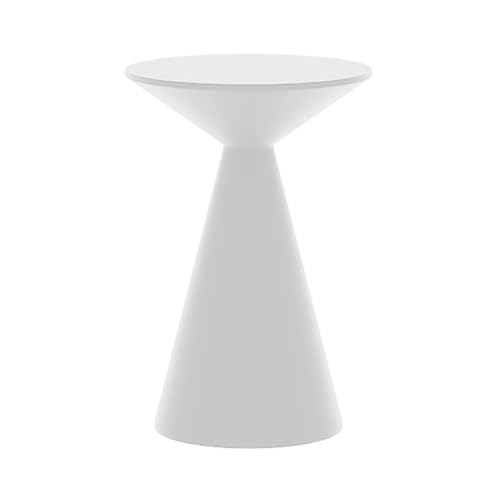 ZHUIYI ソファサイドテーブル、シンプルな鉄製砂時計ラウンドサイドテーブル、ベッドルームベッドサイドテーブル(40x55cm)、バルコニーアフタヌーンティーテーブル、装飾棚(B)