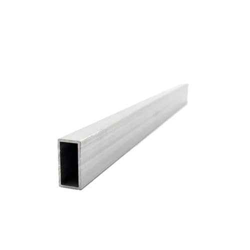 PVUVTNAHW Tubo de aluminio rectangular de 10 x 20 mm de espesor, 1 mm y 2 mm, tubo cuadrado de aluminio 6063 for decoración.(10x20x2mm-500mm)