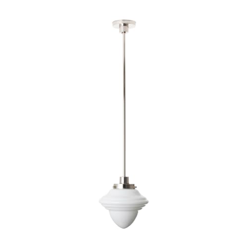 Lampe suspendue Acorn Medium en nickel pour illuminer vos dîners au salon