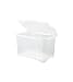 EDA PLASTIQUE Boîte de Rangement Clip'Box 40 L - Naturel Couvercle avec charniere - 54 x 36 x 33 cm