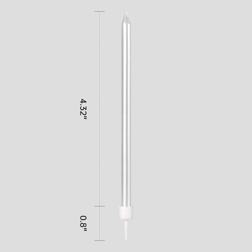 Jumochi Pearl White Birthday Candles For Cake thumb #1