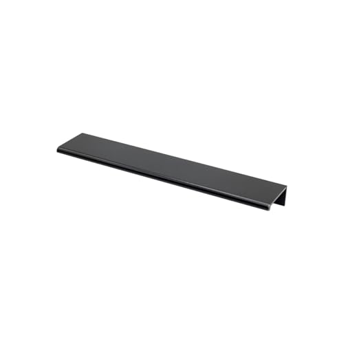 Puxadores Slim de Armário Retro Tito 128mm Conjunto de 24 Móvel (Preto Fosco)