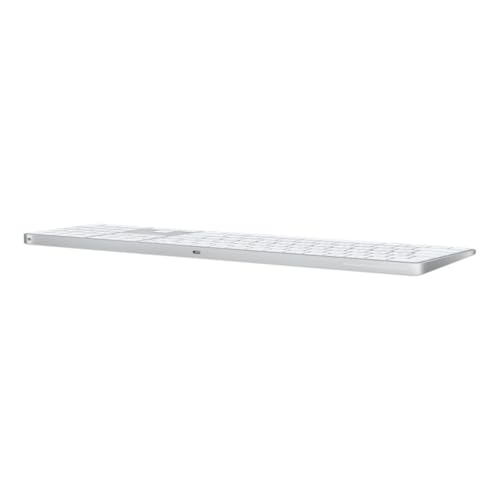 Image of Apple Magic Keyboard with Touch ID and Numeric Keypad for Mac Models with Apple Silicon - US English - White Keys, Bluetooth, Bluetooth