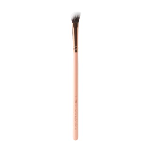 Luxie Rose Gold Medium Angled Shading Brush 207 - Makeup Brush for Highlighting, Defining Crease, and Blending Eyeshadow - Eyeshadow Applicator - 1 pc