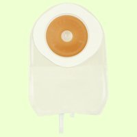 ConvaTec 125362 ActiveLife One-Piece Convex Urostomy Pouch with Pre-Cut Durahesive Skin Barrier, Fold Over Tap, 8" Pouch, Transparent, 5/8" Stoma Opening, Pack of 10