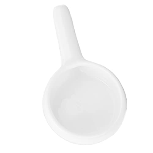 Tealight Candle Holder, Tealight Candle Spoon Replacement Spoon Shape Home Decoration Wax Warmer Spoon Ceramic Candle Holder Surface For Living Room, Aroma Lamps(White) #TOP1