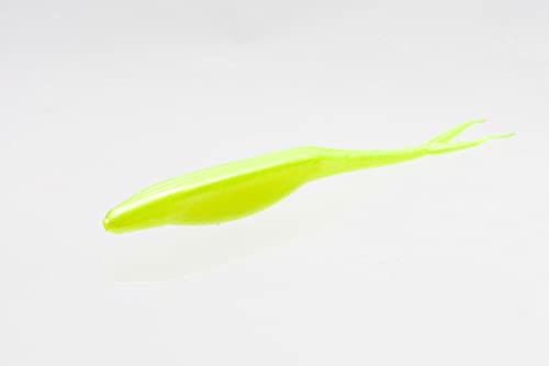 Zoom Bait Salty Super Fluke Bait-Pack of 10 (Chartruese Pearl, 5-Inch)
