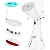 FAMIROSA Steamer Iron for Clothes Handheld - 320ml Water Tank Portable Travel Size Garment Steamer Iron, Clothing Fabric Steamers with Anti-Leakage Design for Kinds of Fabrics