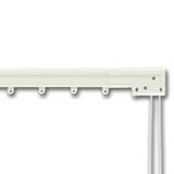 Graber Super Heavy Duty Traverse Curtain Rod 48-84 Inch, White (One Way Draw: Right)
