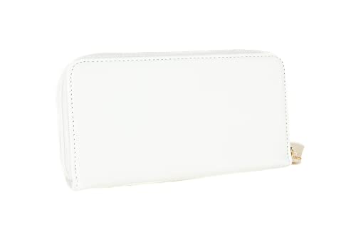 Portefeuille HARVEY MILLER POLO CLUB Femme Similicuir Porte-monnaie avec double fermeture éclair Cartes Credit Banque Ligne Rayons Blanc – vue 3