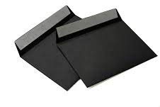 hochwertige Briefumschläge C6 114x162 mm (schwarz) 120 g/m² ohne Fenster haftklebend (Artikel 514A)(500)