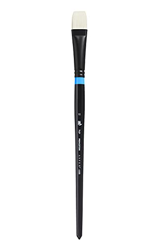 Princeton Artist Brush Aspen, Glare-Free Plein-Art Brush for Acrylic & Oil, Series 6500 Bright White Synthetic, Size 12