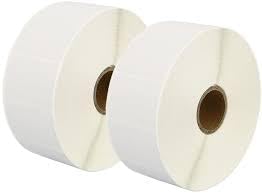 Image of Sehgal Store 38x25 Direct Thermal Barcode Label Sticker - 1.5 x 1 Inches - 38mm x 25mm - 1000 Labels Per Roll 1UPs - White Self Adhesive Sticker for Printing Barcoding (Pack of (2)