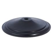 Image of B&P Lamp 2 Inch Diameter Wooden Vase Cap, Waxed Black Finish