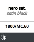 Placca universale cieca " NERO SATINATO"
