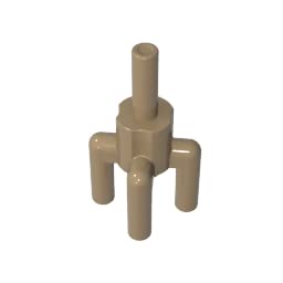 2566 Ornaments Plant, Palm Tree Top, 4 Top Bars, 1 Bottom Bar 50 Pieces GDS-1217 Compatible with Lego Building Blocks Color:Dark Tan โ image 1