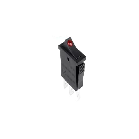 BLUEGALA RK1-15 Rocker Switch 3 Pins 2 Positions for 16A 250V On-Off with Red Button Cover