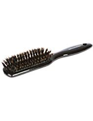 Boar Bristle Hair Brush Narrow - Black Wooden Paddle - Hair Accessories for All Hair Types
