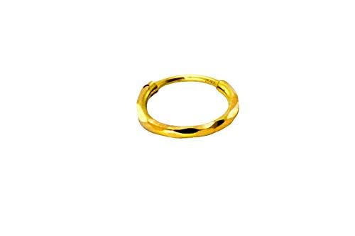 DPJ18k (750) Small Gold Nose Sania Mirza Ring for Women