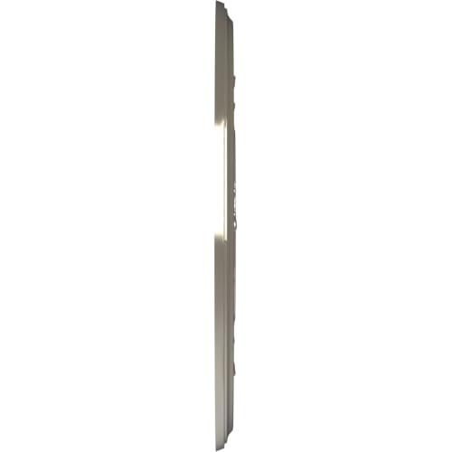 Image of Ekena Millwork CMP16BABCR Baltimore Thermoformed PVC Ceiling Medallion (Fits Canopies up to 6 1 /2 inch), 16 inchOD x 3 1 /2 inchID x 1 inchP, Bright Coat Chrome