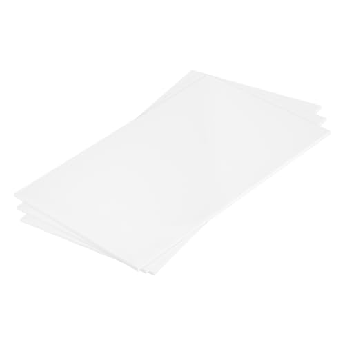 MECCANIXITY ABS Plastic Sheet 10 x 6 x 0.08 Inch ABS Styrene Sheets for Building Model DIY Crafts Panel White 3 Pcs