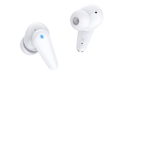 TCL Move Audio S180 - Écouteurs sans Fil avec Boîtier - Oreillettes Bluetooth Suppression Bruit Ambiant, Transmission Double Micro, Mode Transparence - Casque avec Batterie Longue Durée - Blanc Perlé