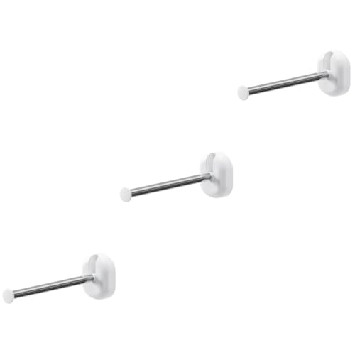 HOOTNEE 3pcs Wall Mounted Hanger Holder Adhesive Hanger Organizer No Punch Installation for Closet Laundry Room Strong Bearing Capacity Practical Design