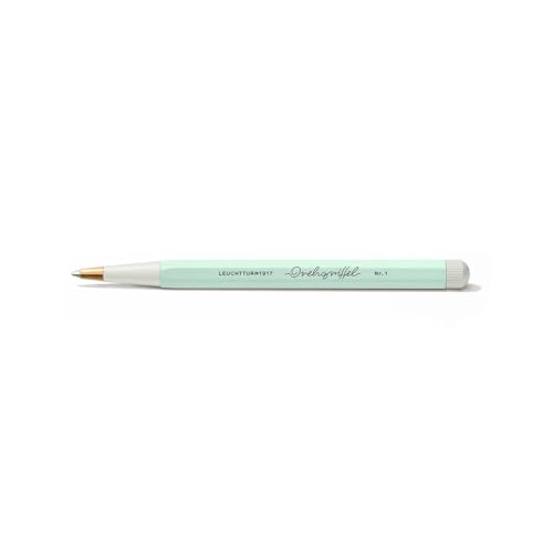 Image of LEUCHTTURM1917 Ball Point Pen Drehgriffel No.1 Mint Green | Royal Blue Ink, Drehgriffel No. 1, Twist Mechanism, 0.7mm Tip, Office Pen, Journal Pen, Writing