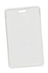 1840-5050 Vinyl Vertical Proximity Card Holder, 2.64" W x 4.50" L, Clear (Pack of 100)