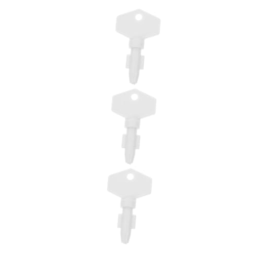 DINHEAROM 3pcs Toilet Paper Dispenser Key Set Roll Paper Key Plastic Commercial Easy Open Close Essential for Businesses