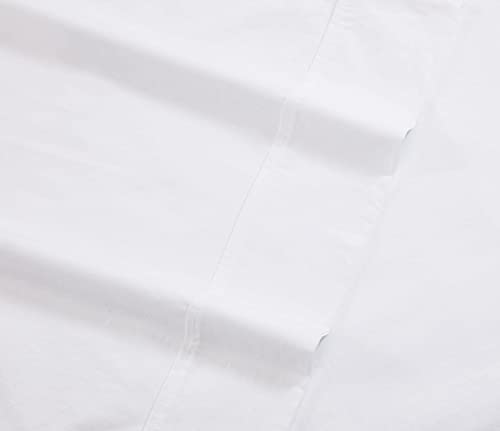 Image of Tommy Bahama - Queen Sheets, Organic Cotton Bedding Set, Softens with Each Wash (TB T200 White, Queen)