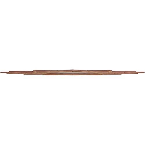 Image of Ekena Millwork 32 inchOD x 12 3 /8 inchID x 3 /8 inchT Eleanor Wood Fretwork Pierced Ceiling Medallion, Walnut
