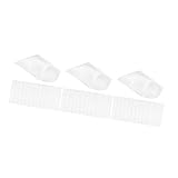 HANABASS 30 Stück Kohle Für Ringe Isolierung Fisch Kohle Zubehör Tragbar Keramik Entfernen Aktiviert Wiederverwendbare Filter Zubehör Aquarium Tasche Weißes Biosphären Medien Aktive