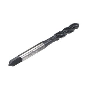 #US 2pcs M6 x 1.0 Spiral Flute Tap HSS Nitriding Coated