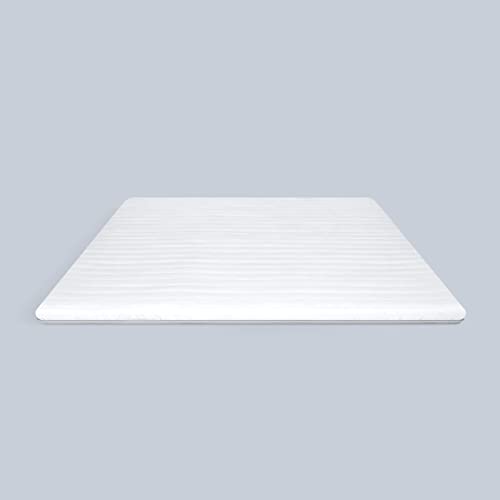 HYPNIA Sobrecolchón Topper Reversible Verano/Invierno 5cm - 160 x 200 - Bio Air y Espuma Viscoelástica Suave - Frescura y Comodidad para Dormir Todo el Año - Sobrecolchón Ergonómico Hipoalergénico Cover