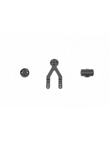 Supporto manubrio per ciclocomputer GARMIN BRYTON POLAR e altri per manubrio WILIER ALABARDA, Nuova versione rinforzata