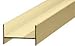 CRL Brite Gold Anodized Side Jamb for CK/DK Cottage Series Sliders - 144 in Long