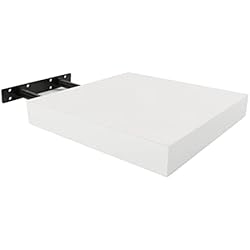 Estanterias Cuadradas Blancas H HANSEL HOME Estantería para Pared 25x25x4cm Color Blanco Estantes Pared Baldas Pared Fijación Invisible