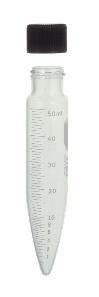45200-40 - Heavy-Duty Tube - KIMAX Centrifuge Tubes, Graduated, Conical-Bottom, with Screw Caps, Kimble Chase - Case of 12
