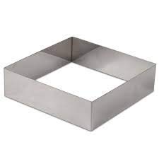 CAKE DECOR - Stainless Steel Square Cake Ring - Heavy-Duty - Oven Safe - Rust Resistant - Multipurpose for Baking, Molding, Plating - 2x4 Inches-image-45
