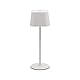SECURIT - LED-Leuchte „Malta“ - Dimmbar - Kabellos - Aufladbar mit USB-Magnetkabel - Innen/Außen - Für Bars, Cafés, Restaurants, Hotels - 21x9x9cm - Weiß
