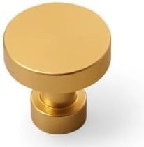 10 Packs Metal Alloy Kitchen Drawer Pulls Luxury Gold Cabinet Drawer Knobs Single Hole Handles for Wardrobe Closet 30mm Pulls (Gold, Hole Pitch = 128 mm)