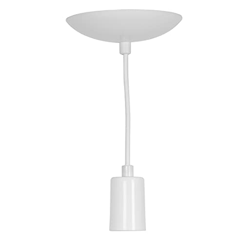 Lustre Pendente Tubo Cilindro Alumínio Branco Fio 1.20m